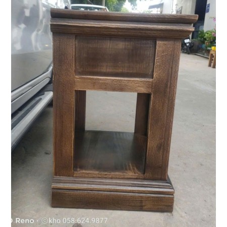 Dark Walnut Oil : Tủ Gổ Sồi 1 Ngăn Kéo